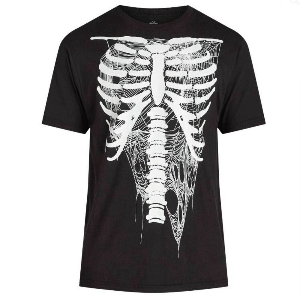 Way to Celebrate Mens Halloween Drippin Ribs Tee 3XL 54-56 New with Tags Black